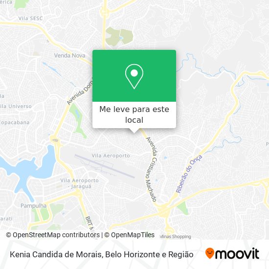 Kenia Candida de Morais mapa