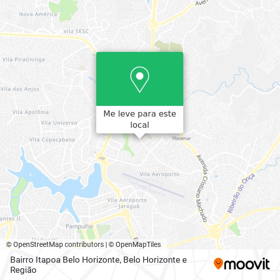 Bairro Itapoa Belo Horizonte mapa