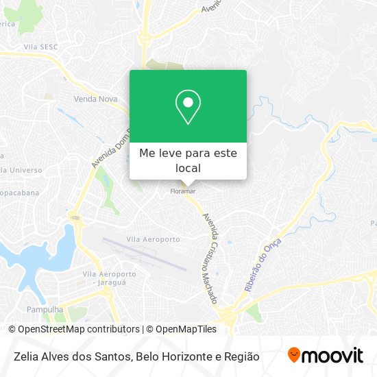 Zelia Alves dos Santos mapa