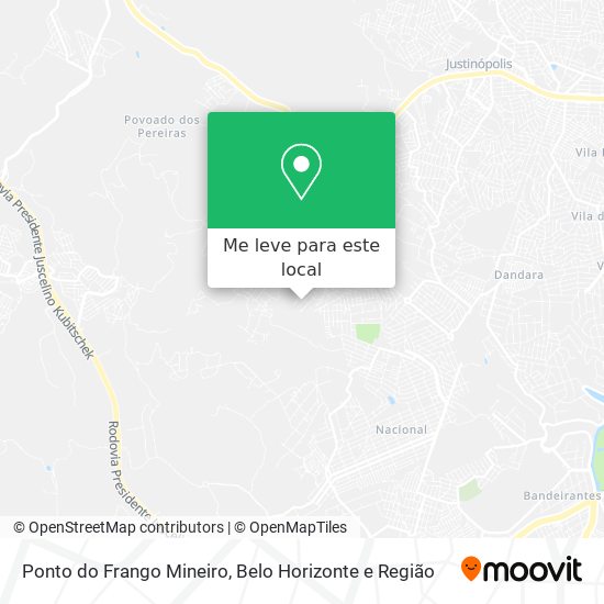 Ponto do Frango Mineiro mapa