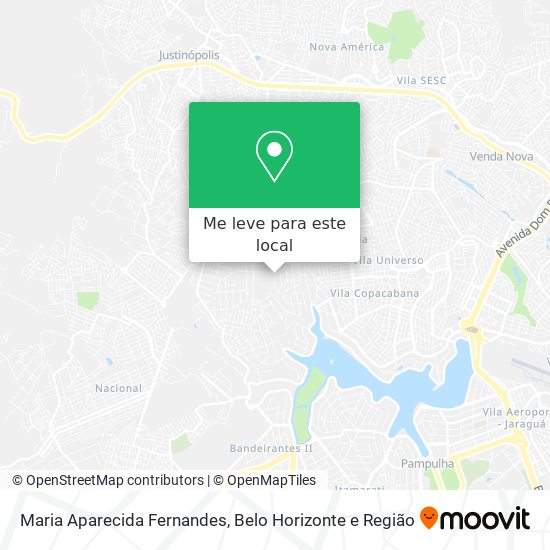 Maria Aparecida Fernandes mapa
