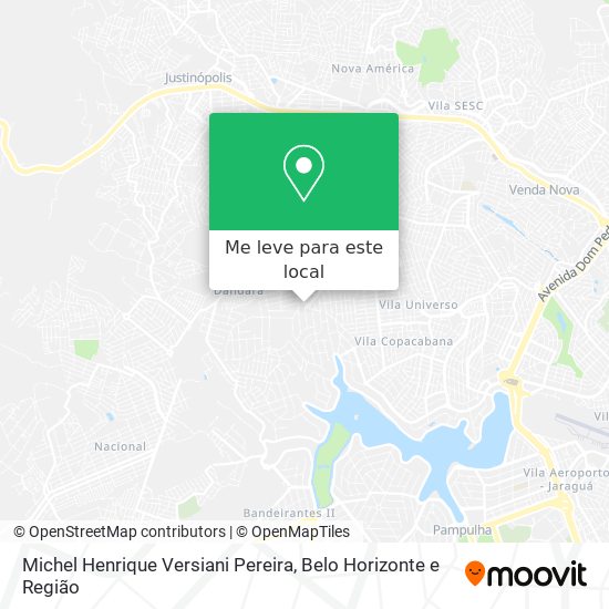 Michel Henrique Versiani Pereira mapa