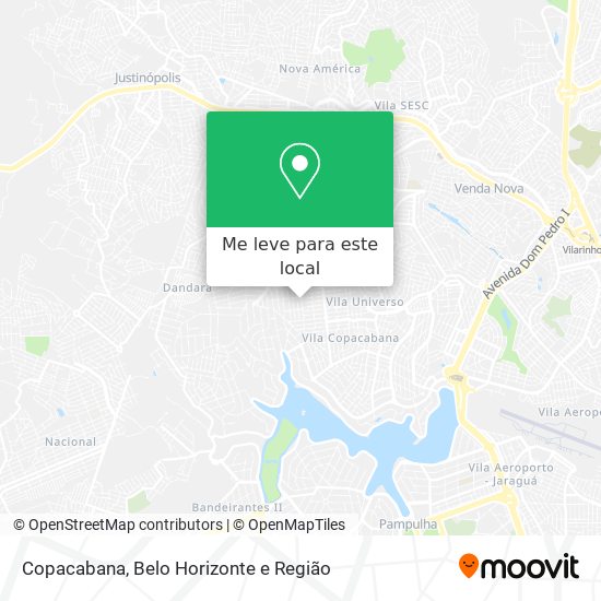 Copacabana mapa