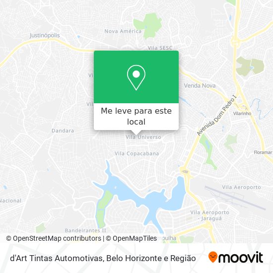 d'Art Tintas Automotivas mapa