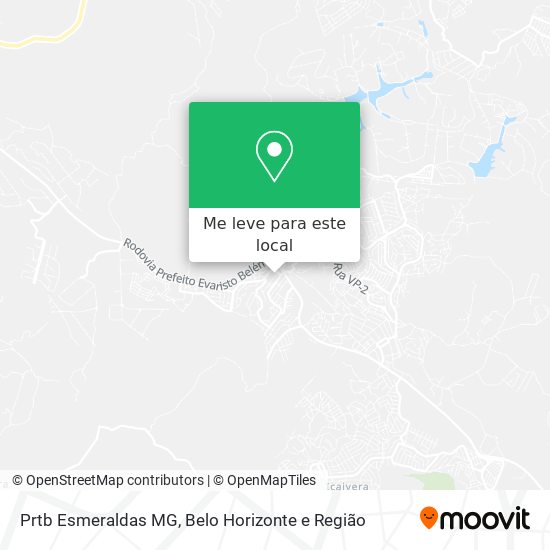 Prtb Esmeraldas MG mapa