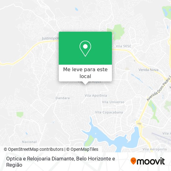Optica e Relojoaria Diamante mapa