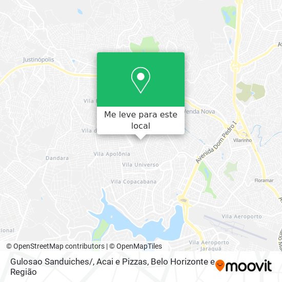 Gulosao Sanduiches / , Acai e Pizzas mapa