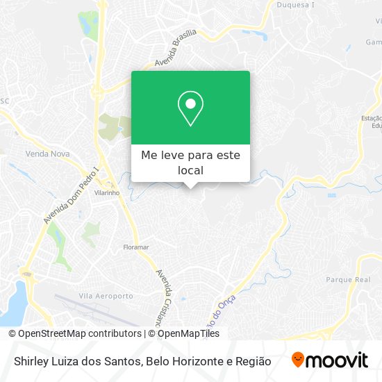 Shirley Luiza dos Santos mapa