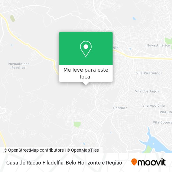 Casa de Racao Filadelfia mapa