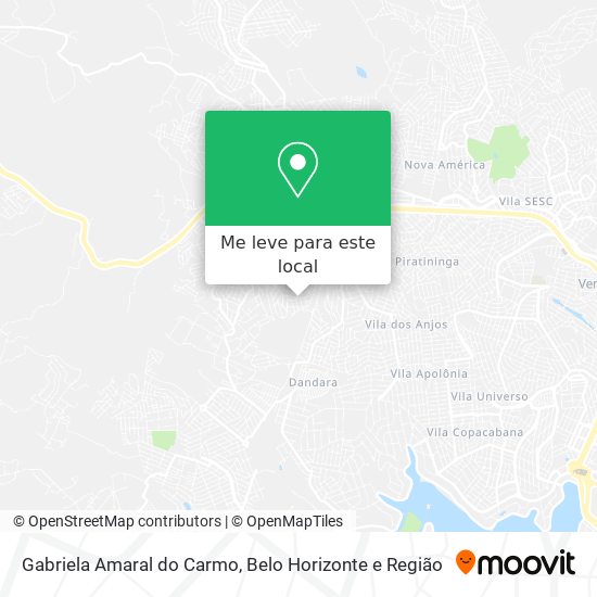 Gabriela Amaral do Carmo mapa