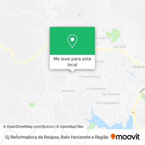 Gj Reformadora de Roupas mapa