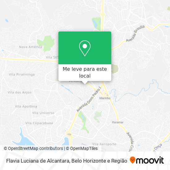 Flavia Luciana de Alcantara mapa
