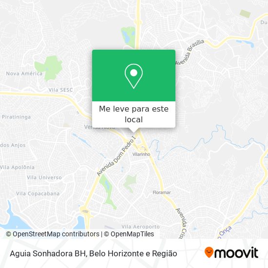 Aguia Sonhadora BH mapa