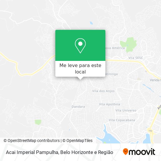 Acai Imperial Pampulha mapa