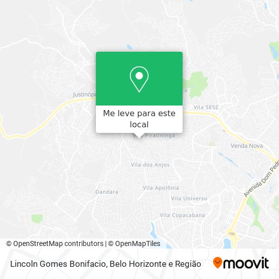 Lincoln Gomes Bonifacio mapa