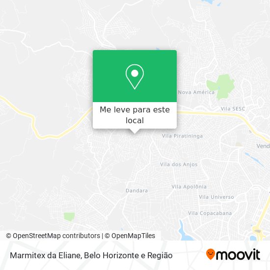 Marmitex da Eliane mapa