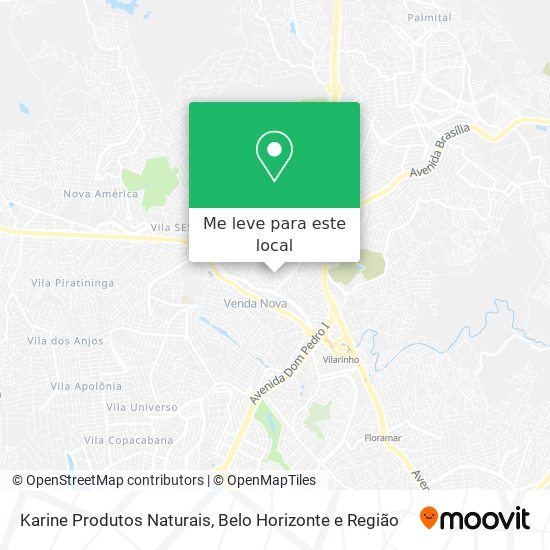 Karine Produtos Naturais mapa