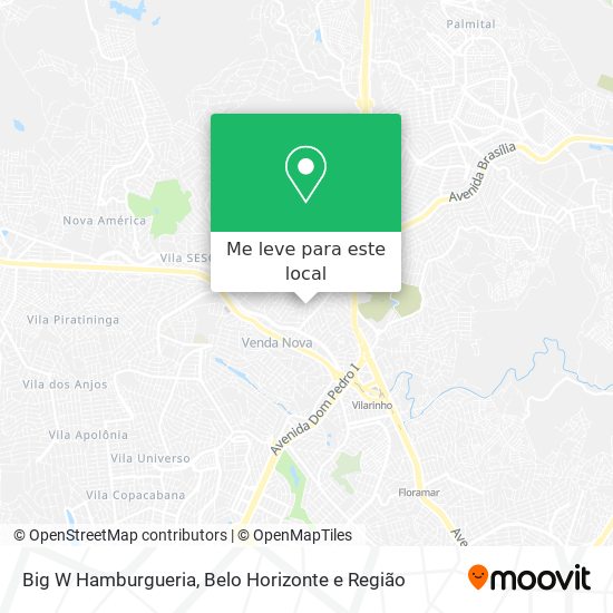 Big W Hamburgueria mapa