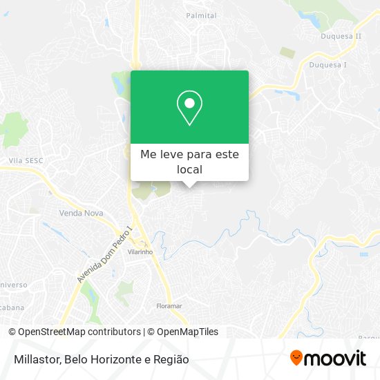Millastor mapa