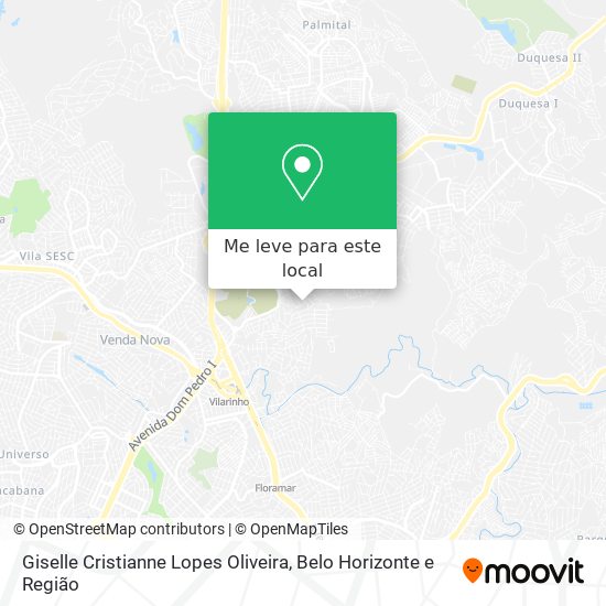 Giselle Cristianne Lopes Oliveira mapa