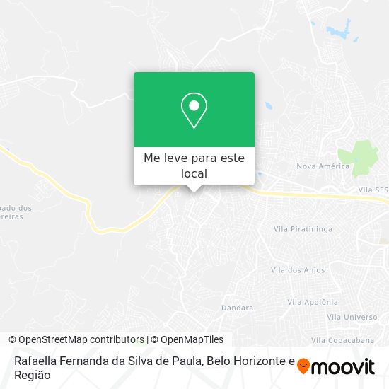 Rafaella Fernanda da Silva de Paula mapa