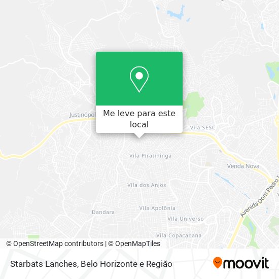 Starbats Lanches mapa