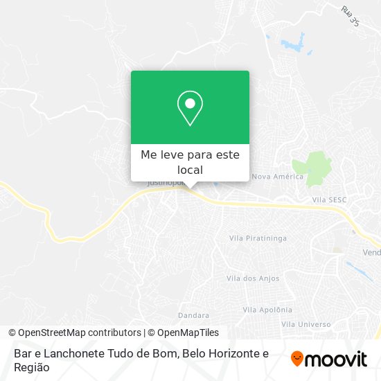 Bar e Lanchonete Tudo de Bom mapa