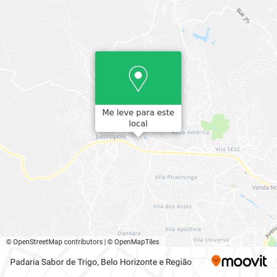 Padaria Sabor de Trigo mapa