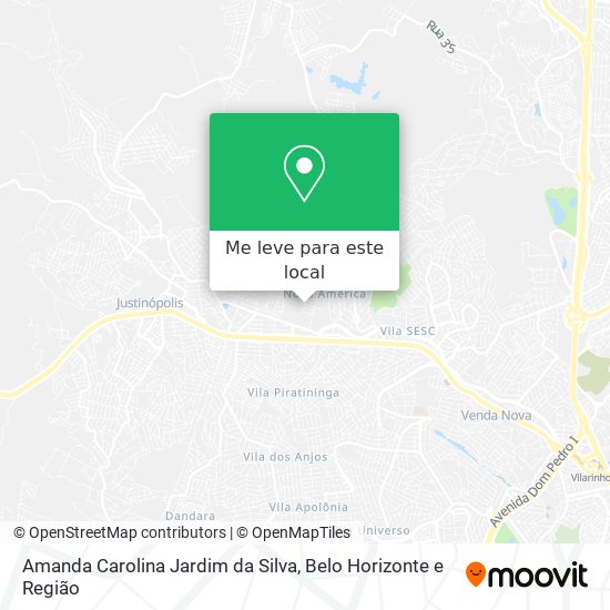 Amanda Carolina Jardim da Silva mapa