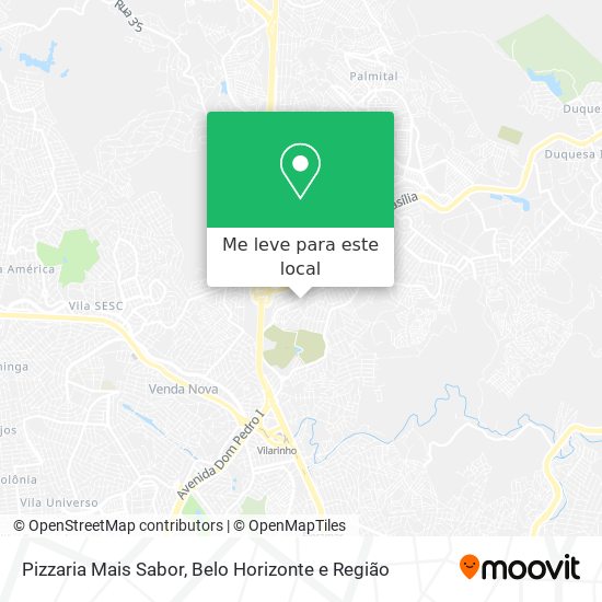 Pizzaria Mais Sabor mapa