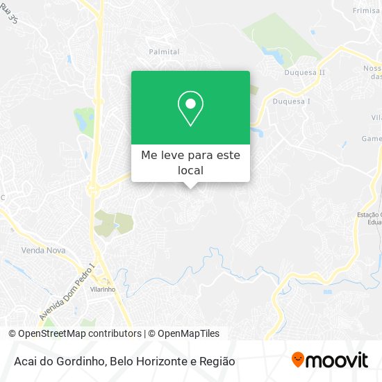 Acai do Gordinho mapa