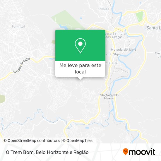 O Trem Bom mapa