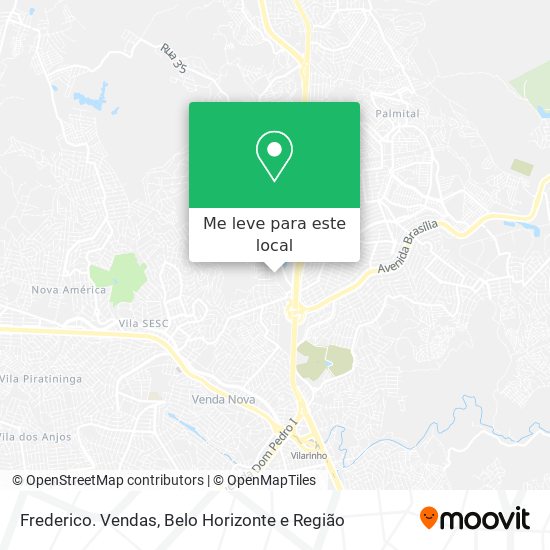 Frederico. Vendas mapa