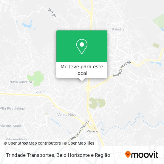 Trindade Transportes mapa