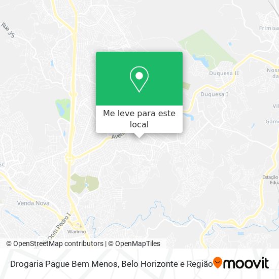 Drogaria Pague Bem Menos mapa