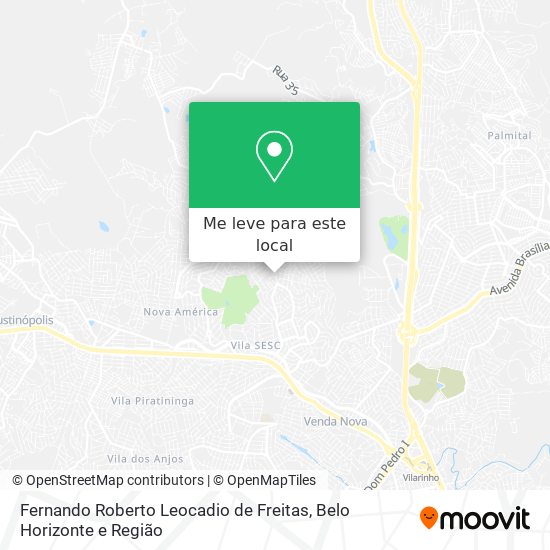 Fernando Roberto Leocadio de Freitas mapa