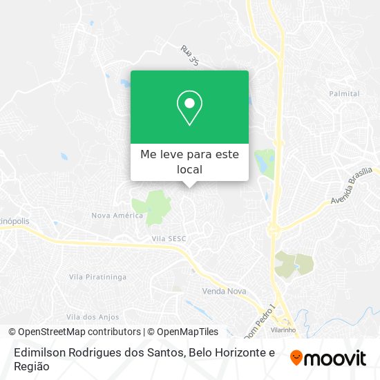 Edimilson Rodrigues dos Santos mapa