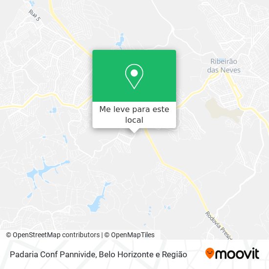 Padaria Conf Pannivide mapa
