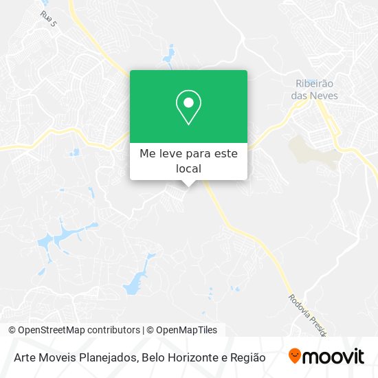 Arte Moveis Planejados mapa