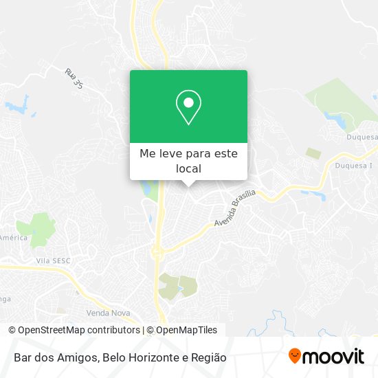 Bar dos Amigos mapa