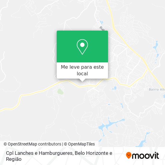 Cpl Lanches e Hamburgueres mapa