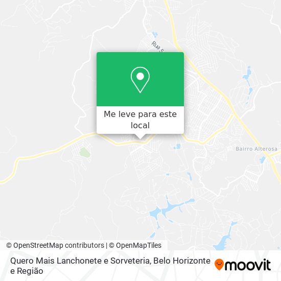 Quero Mais Lanchonete e Sorveteria mapa