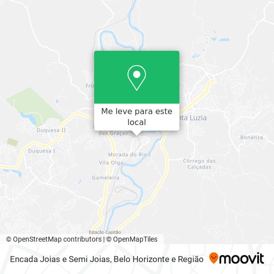 Encada Joias e Semi Joias mapa
