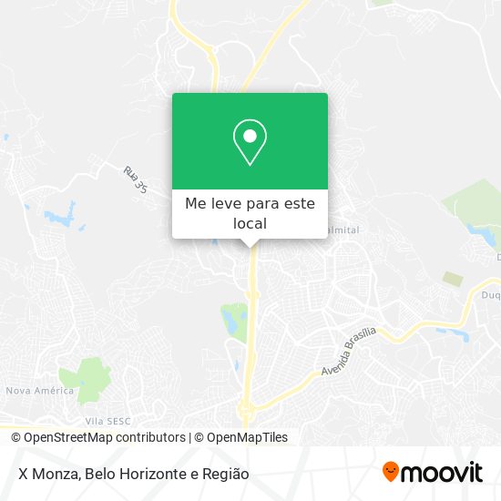 X Monza mapa