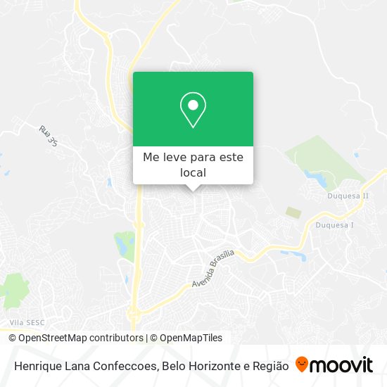 Henrique Lana Confeccoes mapa