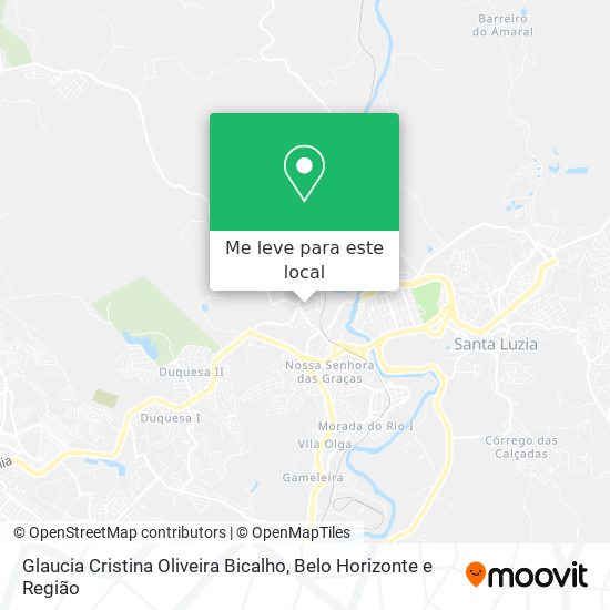 Glaucia Cristina Oliveira Bicalho mapa