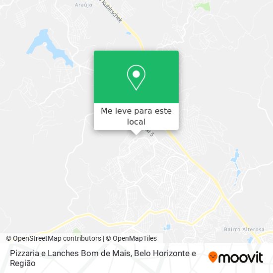 Pizzaria e Lanches Bom de Mais mapa