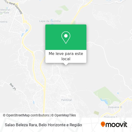 Salao Beleza Rara mapa