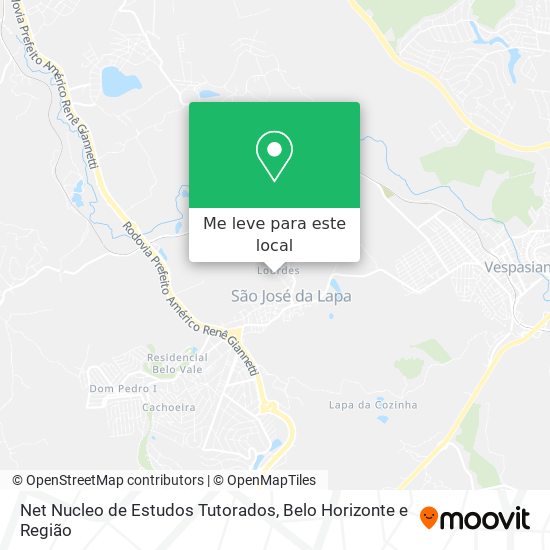 Net Nucleo de Estudos Tutorados mapa
