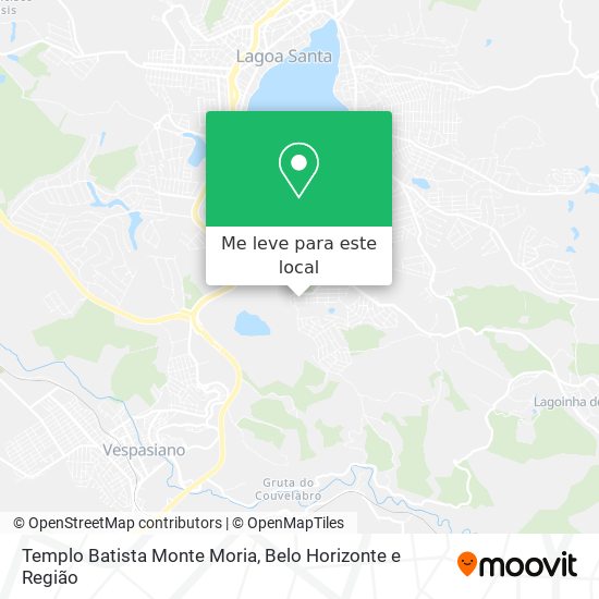 Templo Batista Monte Moria mapa